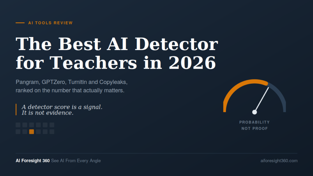 best AI detector for teachers comparison of Pangram, GPTZero, Turnitin and Copyleaks