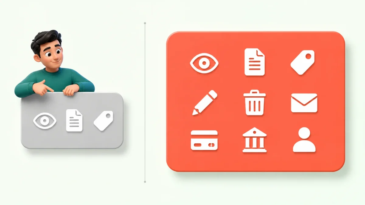 Comparison showing the few permissions an AI agent needs against the many permissions a default integration grants