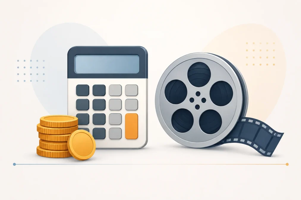 Illustration representing AI video generator pricing comparison